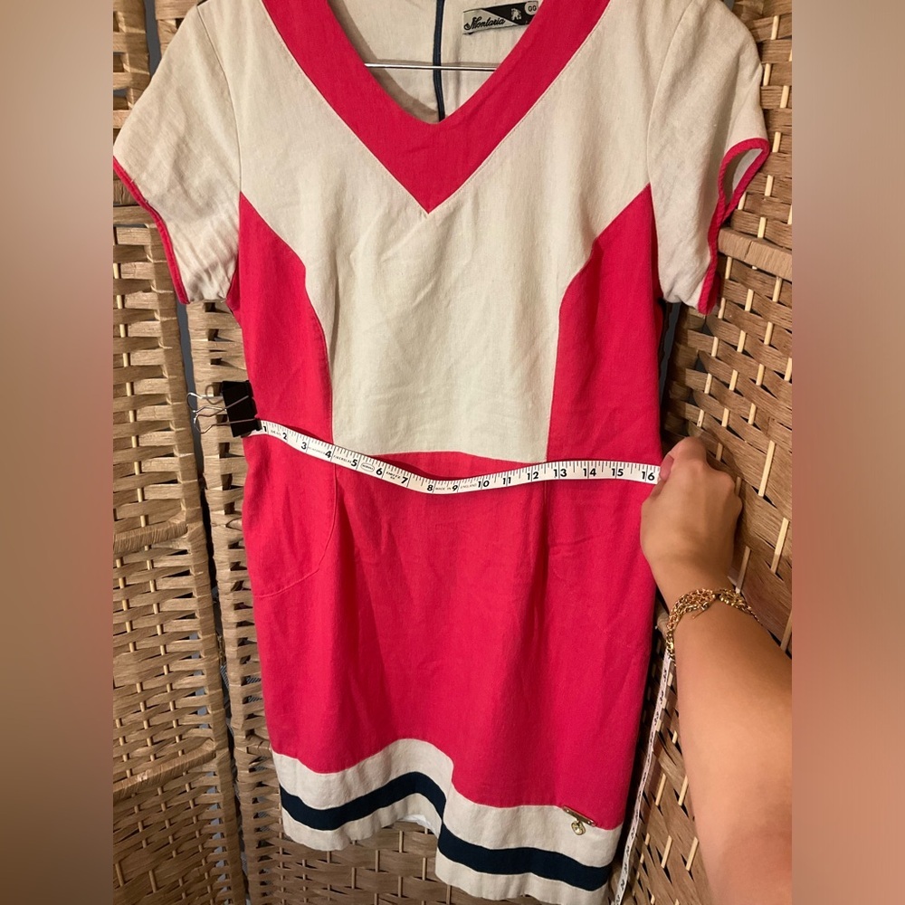 Montaria Cotton Color Block Dress - Picture 13 of 13
